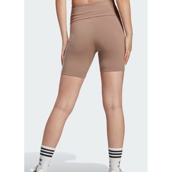 adidas Originals Short Tight Women Tights Chalk Brown IQ3406 Size XS X-S… - Picture 3 of 6